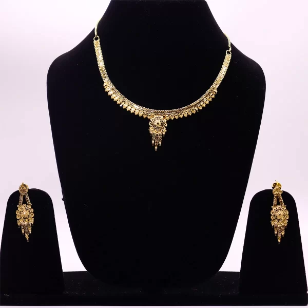 1.5 gram Gold Plated Necklace Set JGP040