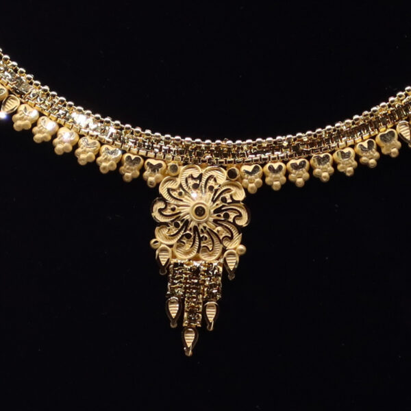 1.5 gram Gold Plated Necklace Set JGP040 - Image 6