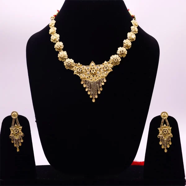 1.5 gram Gold Plated Necklace Set JGP049