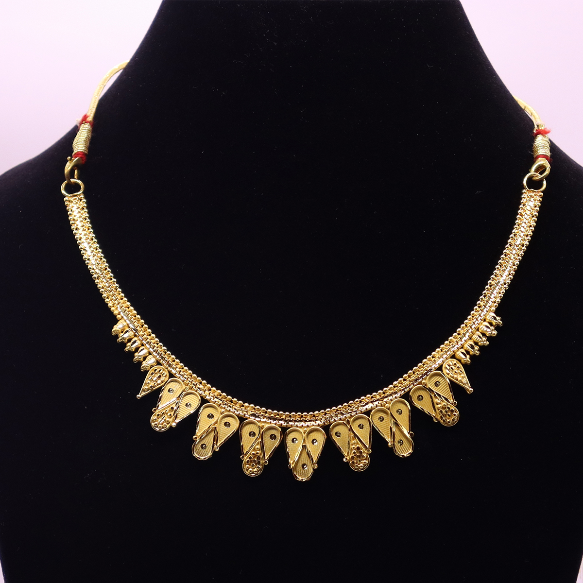 1.5 gram Gold Plated Necklace Set JGP059 - Image 3