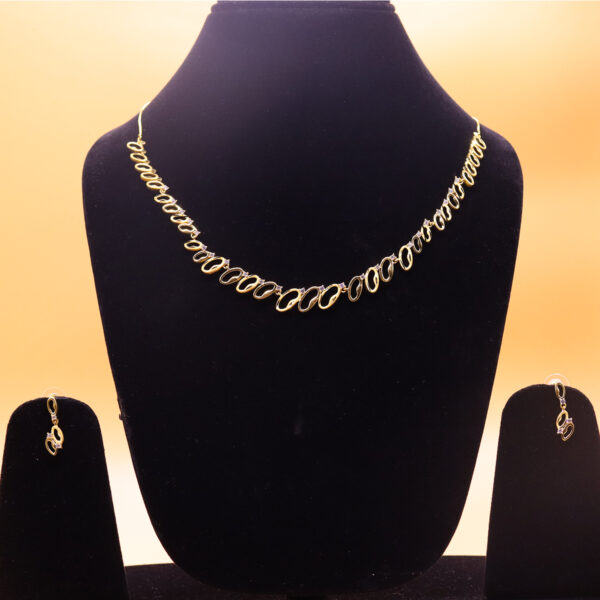 1.5 gram gold forming Gold Plated necklace Set JGP014