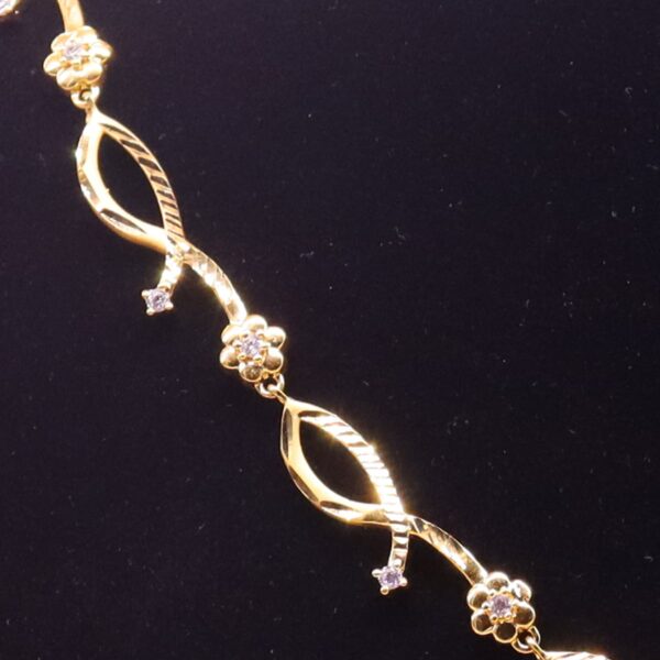 1.5 gram gold forming Gold Plated necklace Set JGP015 - Image 4