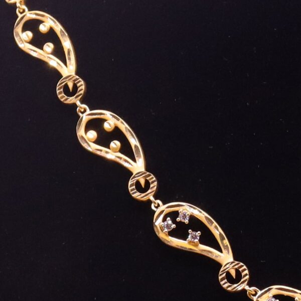 1.5 gram gold forming Gold Plated necklace Set JGP016 - Image 2