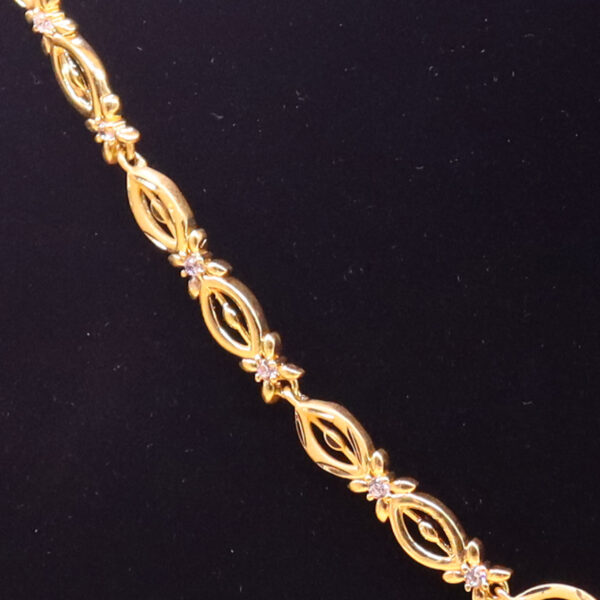 1.5 gram gold forming Gold Plated necklace Set JGP018 - Image 4