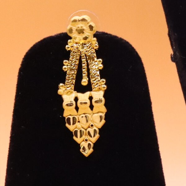 1.5 gram gold forming Gold Plated traditional necklace Set JGP021 - Image 3