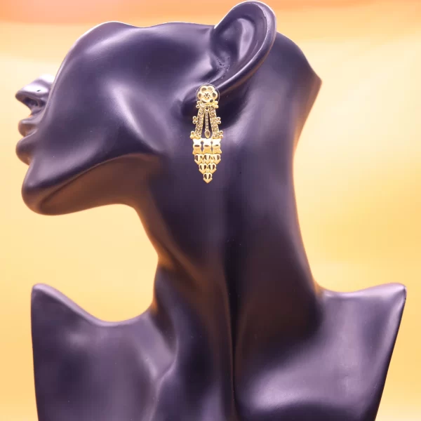 1.5 gram gold forming Gold Plated traditional necklace Set JGP021 - Image 5