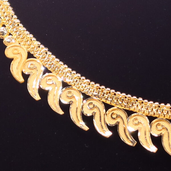 1.5 gram gold forming Gold Plated traditional necklace Set JGP024 - Image 4